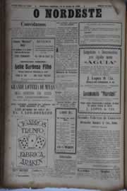 Página do jornal O Nordeste de junho de 1930