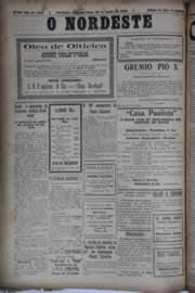 Página do jornal O Nordeste de junho de 1930