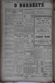 Página do jornal O Nordeste de junho de 1930