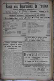 Página do jornal O Nordeste de junho de 1930