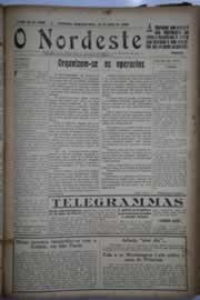 Página do jornal O Nordeste de julho de 1930