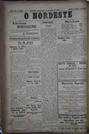 Página do jornal O Nordeste de julho de 1930