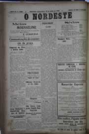 Página do jornal O Nordeste de julho de 1930