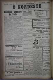 Página do jornal O Nordeste de julho de 1930