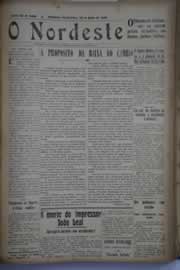 Página do jornal O Nordeste de julho de 1930