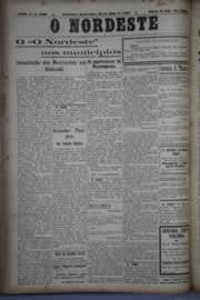 Página do jornal O Nordeste de julho de 1930