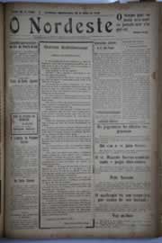 Página do jornal O Nordeste de julho de 1930