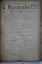 Página do jornal O Nordeste de agosto de 1930