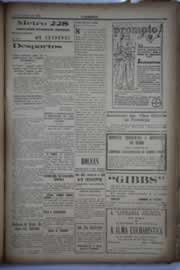 Página do jornal O Nordeste de agosto de 1930