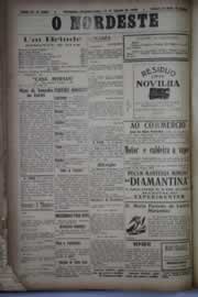 Página do jornal O Nordeste de agosto de 1930