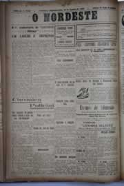 Página do jornal O Nordeste de agosto de 1930