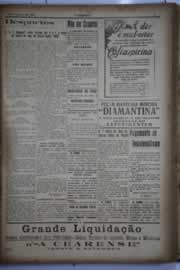 Página do jornal O Nordeste de agosto de 1930
