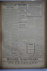 Página do jornal O Nordeste de agosto de 1930