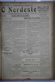 Página do jornal O Nordeste de agosto de 1930