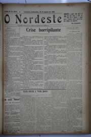 Página do jornal O Nordeste de agosto de 1930