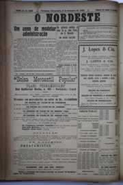 Página do jornal O Nordeste de setembro de 1930