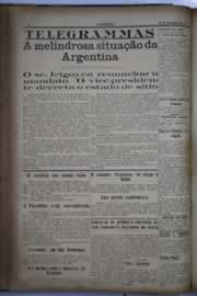 Página do jornal O Nordeste de setembro de 1930
