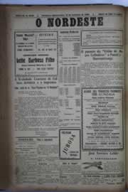 Página do jornal O Nordeste de setembro de 1930