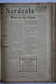 Página do jornal O Nordeste de setembro de 1930
