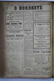 Página do jornal O Nordeste de setembro de 1930