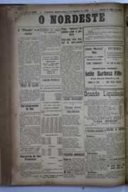 Página do jornal O Nordeste de outubro de 1930