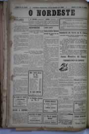 Página do jornal O Nordeste de outubro de 1930