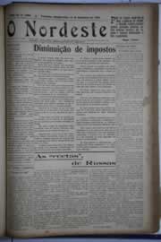 Página do jornal O Nordeste de dezembro de 1930