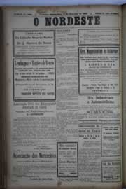 Página do jornal O Nordeste de dezembro de 1930