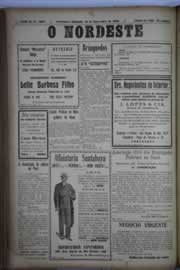 Página do jornal O Nordeste de dezembro de 1930