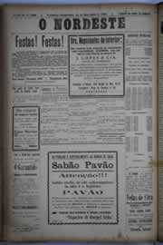 Página do jornal O Nordeste de dezembro de 1930