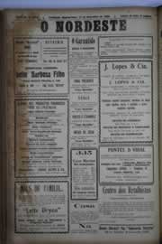 Página do jornal O Nordeste de dezembro de 1930