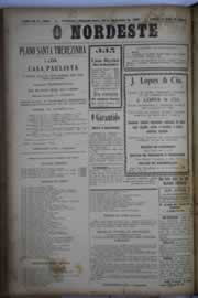 Página do jornal O Nordeste de dezembro de 1930