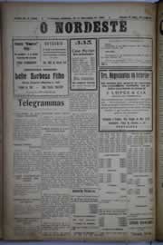 Página do jornal O Nordeste de dezembro de 1930