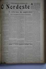 Página do jornal O Nordeste de janeiro de 1931