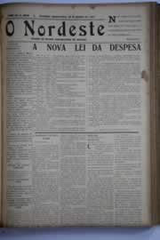 Página do jornal O Nordeste de janeiro de 1931