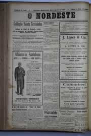 Página do jornal O Nordeste de janeiro de 1931