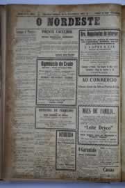 Página do jornal O Nordeste de fevereiro de 1931