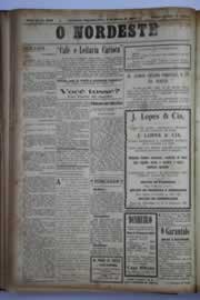 Página do jornal O Nordeste de março de 1931