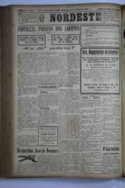 Página do jornal O Nordeste de abril de 1931