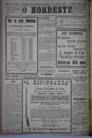 Página do jornal O Nordeste de junho de 1931