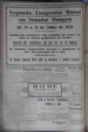 Página do jornal O Nordeste de julho de 1931