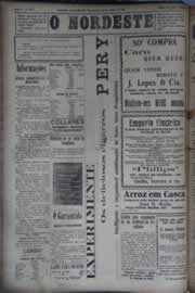 Página do jornal O Nordeste de julho de 1931