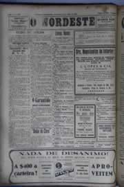 Página do jornal O Nordeste de julho de 1931