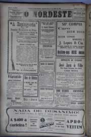 Página do jornal O Nordeste de julho de 1931