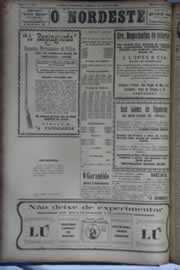 Página do jornal O Nordeste de agosto de 1931
