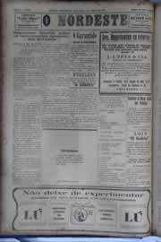 Página do jornal O Nordeste de agosto de 1931