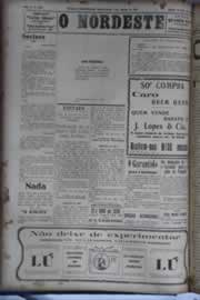 Página do jornal O Nordeste de agosto de 1931