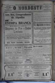 Página do jornal O Nordeste de agosto de 1931