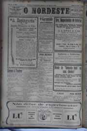 Página do jornal O Nordeste de agosto de 1931