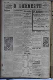 Página do jornal O Nordeste de agosto de 1931